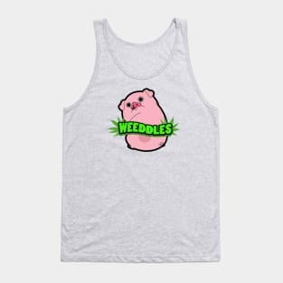 WEEDDLES (waddles smoking weed) Tank Top